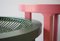 Ceramic and Maple Contemporary Pink Tea Table, Image 5