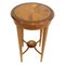 Antique Edwardian Burl and Mahogany Marquetry Side Table 2