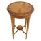 Antique Edwardian Burl and Mahogany Marquetry Side Table, Image 2