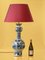 Large Table Lamp in Blue and White from Delftware 3