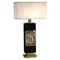 Brass and Wood ''Diomede'' Table Lamp 1