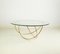 Brass Sculpted Coffee Table, Gold Basket, Misaya, Image 3