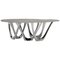 G-Table B and C, Sculptural Table in Polished Stainless Steel, Zieta 1