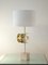Brass and Wood ''Le Vele'' Table Lamp 4