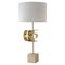 Brass and Wood ''Le Vele'' Table Lamp 1
