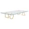 Brass and Glass ''Bagatto'' Coffee Table, Ilaria Bianchi 1