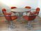 Chrome & Metal Dining Group, 1970s, Set of 7 1