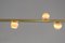 Brass Sculpted Light Suspension, My Queen I, Signed Periclis Frementitis 3