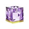 Portacandela Ophelia in cristallo viola, cristallo contemporaneo scolpito a mano, Immagine 1