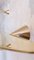 Estantes flotantes de latón pulido firmados por Chanel Kapitanj, Medium, Imagen 8