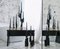 Trio of Bronze Chandeliers 'Ashes to Ashes', Signed William Guillon 11