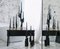 Trio of Bronze Chandeliers 'Ashes to Ashes', Signed William Guillon, Image 11