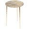 Polished Brass Side Table Signed by Lukasz Friedrich 1