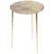 Polished Brass Side Table Signed by Lukasz Friedrich, Image 1