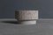 Limestone and Brass Sculpted Coffee Table by Frederic Saulou 2