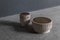 Limestone and Brass Sculpted Coffee Table by Frederic Saulou 4