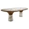 Tavolo da pranzo Amazonas in marmo scolpito, Giorgio Bonaguro, Immagine 1
