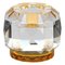 Bernsteinfarbene Kristallglas T-Lampe aus handgemeißeltem zeitgenössischem Kristallglas 1