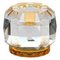 Texas Amber Crystal T-Light, Hand-Sculpted Contemporary Crystal 1