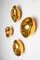 Goldene Aurum Wandleuchte aus Glas von Alex de Witte 3