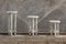 Ensemble of Travertine Side Tables by Clément Brazille, Set of 3 20