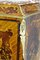 Secreter estilo Louis XV francés antiguo de palisandro y latón con tablero de mármol, Imagen 4