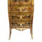 Antique Louis XV Style French Rosewood and Brass Secretaire with Marble Top, Image 5