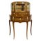 Antique Louis XVI Style Rosewood Demilune Display or Bar Cabinet, Image 1