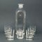 Carafe & Verres Vintage en Cristal par Luigi Bormioli, Italie, 1970s, Set de 7 2