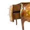 Antique Louis XV Style Rosewood and Brass Chest of Drawers with Marble Top, Image 2