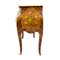 Antique Louis XV Style Rosewood and Brass Chest of Drawers with Marble Top, Image 4