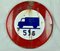 Enameled Metal Traffic Sign, 1964, Image 1