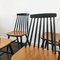 Spindle Back Dining Chairs in the Style of Ilmari Tapiovaara, 1960s, Set of 4 4
