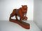 Escultura de pantera india de palisandro, años 80, Imagen 16