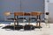 Italian Extendable Teak and Metal Dining Table & Chairs Set, 1960s, Set of 7 16
