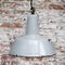 Vintage Industrial Gray Enamel Pendant Lamp from Philips, 1950s, Image 5