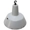 Vintage Industrial Gray Enamel Pendant Lamp from Philips, 1950s, Image 2