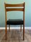 Scandinavian Beech and Black Leatherette Dining Chairs, 1950s, Set of 2, Image 3