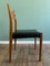 Scandinavian Beech and Black Leatherette Dining Chairs, 1950s, Set of 2, Image 2