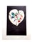 Litografia Strawberry Heart firmata a mano di Salvador Dali, 1970, Immagine 1