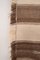 Vintage Turkish Brown Striped Hemp Kilim Rug, 1970s, Image 8