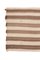 Vintage Turkish Brown Striped Hemp Kilim Rug, 1970s, Image 4