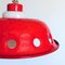 Ceiling Lamp with Red Enamel Overlay, 1960s 11