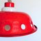 Ceiling Lamp with Red Enamel Overlay, 1960s, Image 11