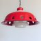 Ceiling Lamp with Red Enamel Overlay, 1960s 8
