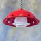 Ceiling Lamp with Red Enamel Overlay, 1960s 9