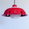 Ceiling Lamp with Red Enamel Overlay, 1960s 13