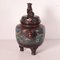 Japanese Meiji Period Cloisonne Bronze Incense Burner, Image 12