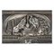 Scatola portagioie in metallo argentato con volpe e cicogna, XIX secolo, Immagine 6