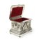 19th Century Silver Metal the Fox & the Stork Jewelry Box 2